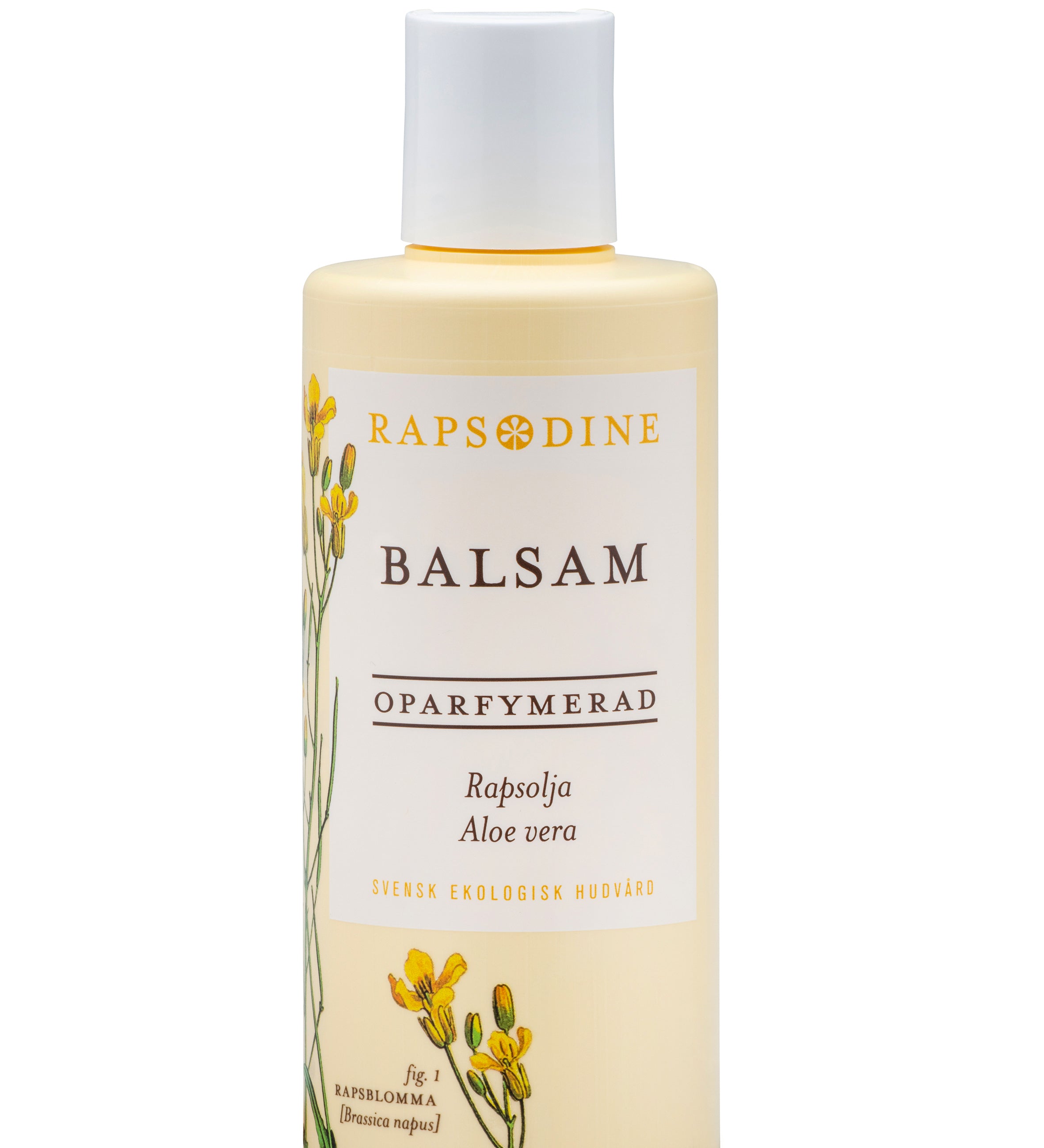 Svensk, ekologisk och veganskt balsam, oparfymerad, 250 ml från Rapsodine
