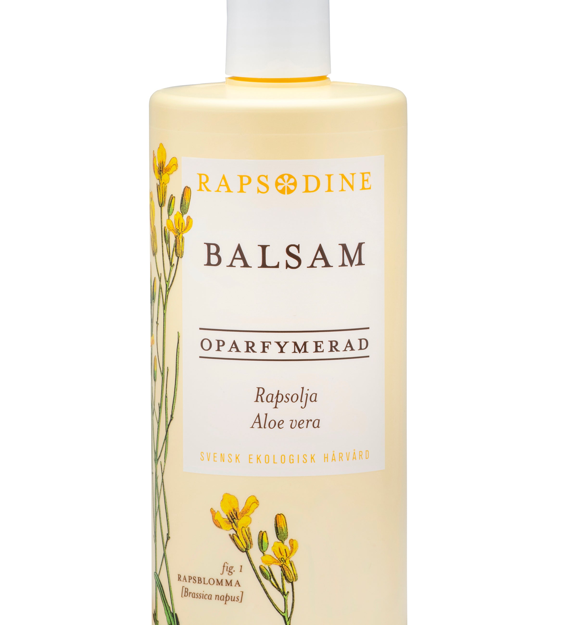 Svenskt, ekologiskt och veganskt balsam, oparfymerad, 500 ml från Rapsodine