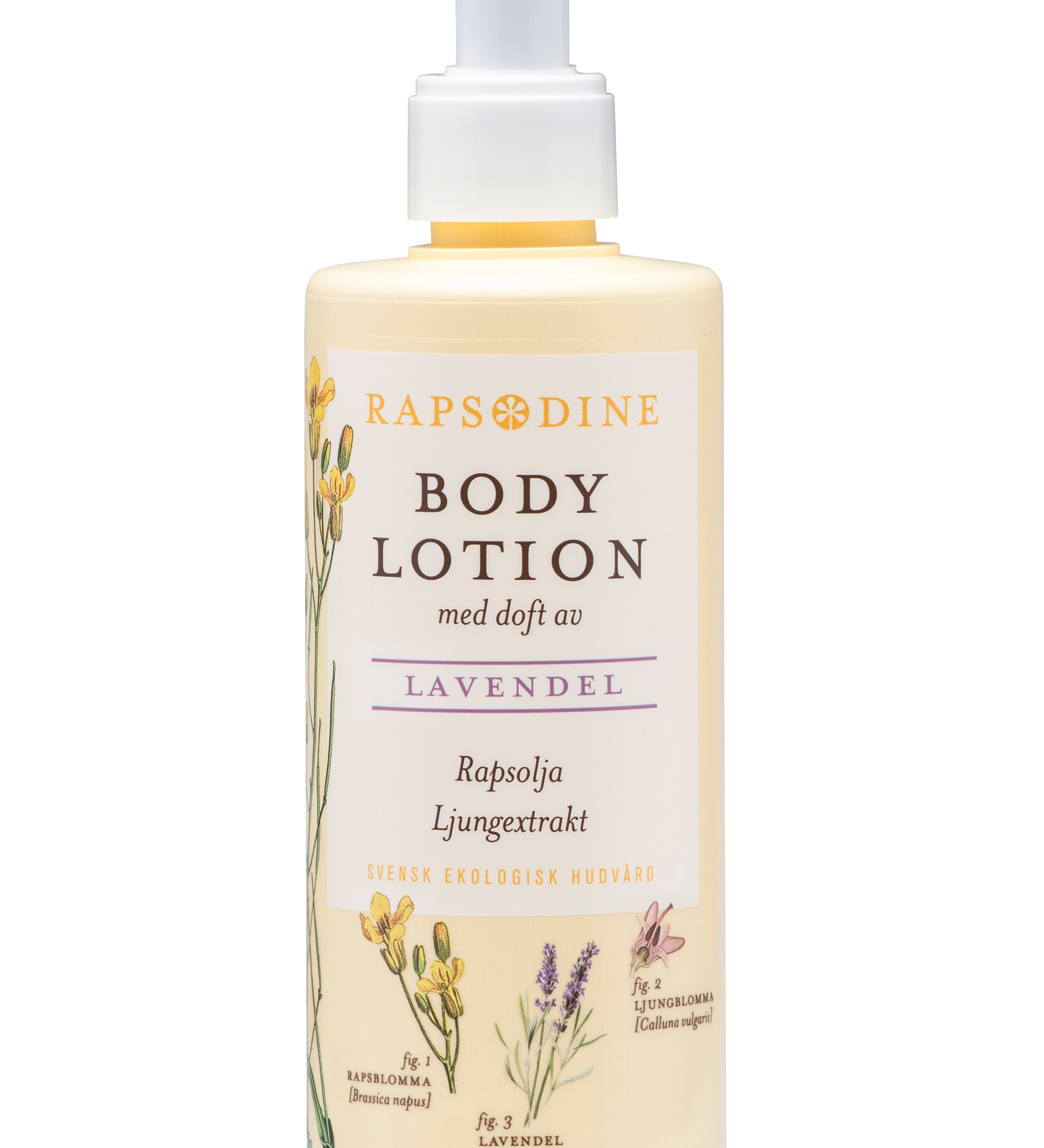 Bodylotion,  Lavendel 250 ml svensk, ekologisk hudvård från Rapsodine