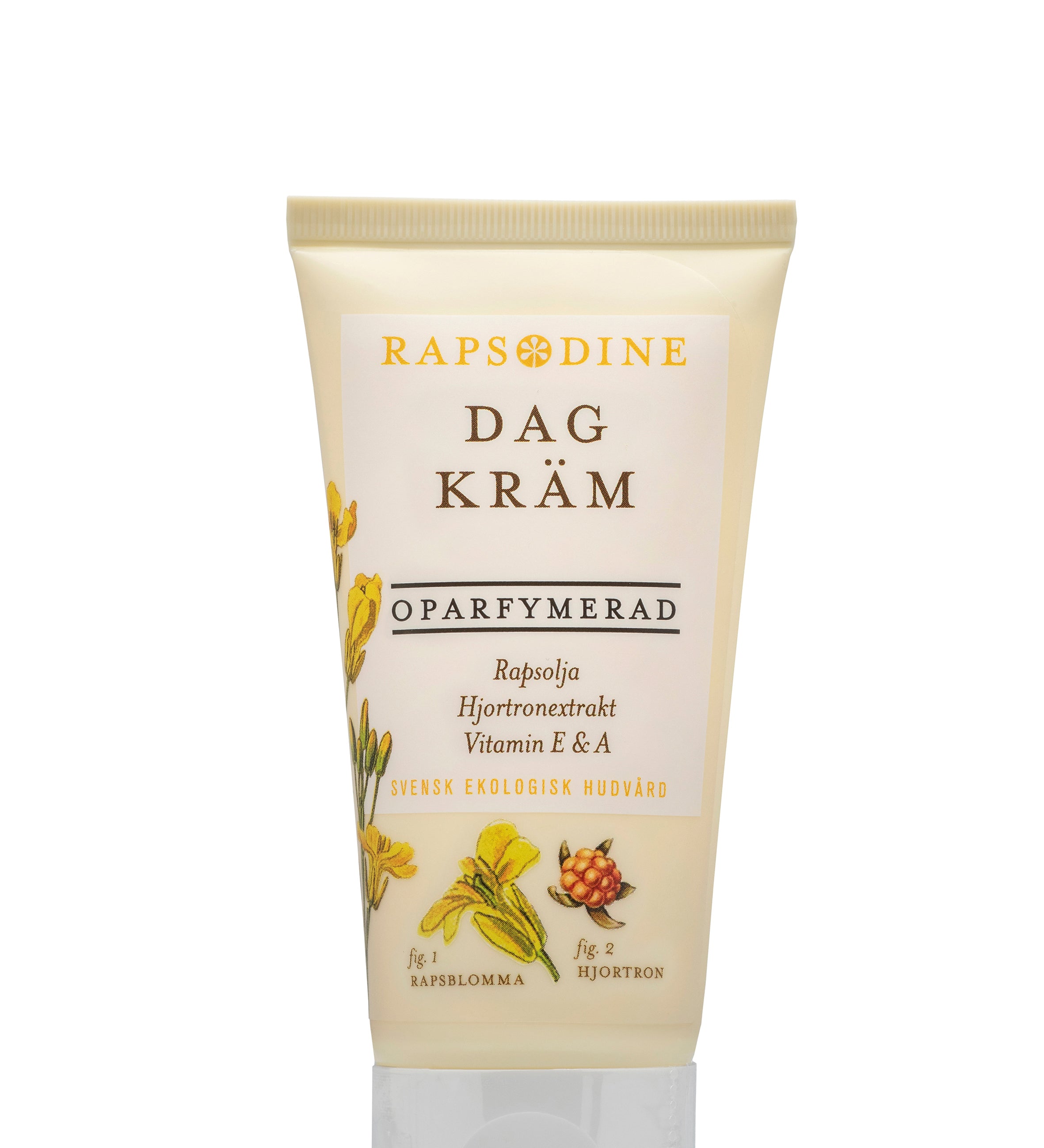 Dagkräm, oparfymerad, 50 ml med rapsolja, hjortronextrakt, vitamin e & a från Rapsodine