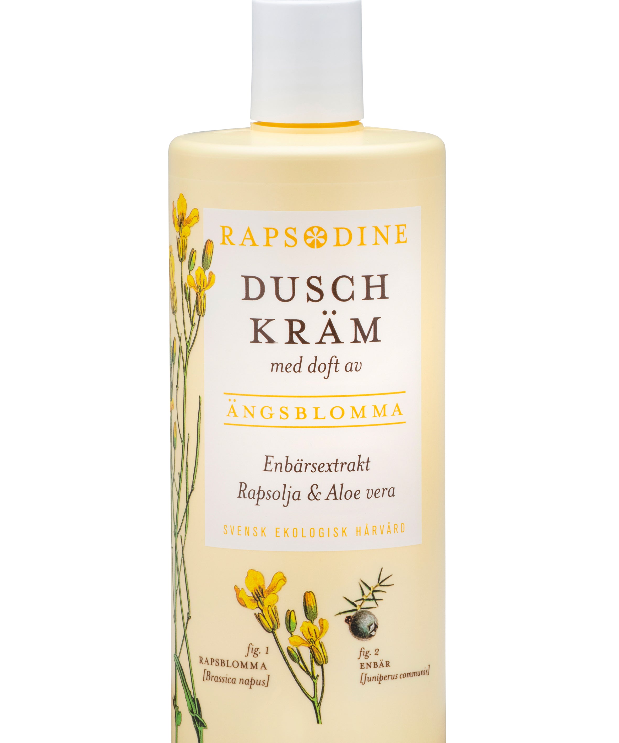 Svensk, ekologisk duschkräm, 500 ml från Rapsodine
