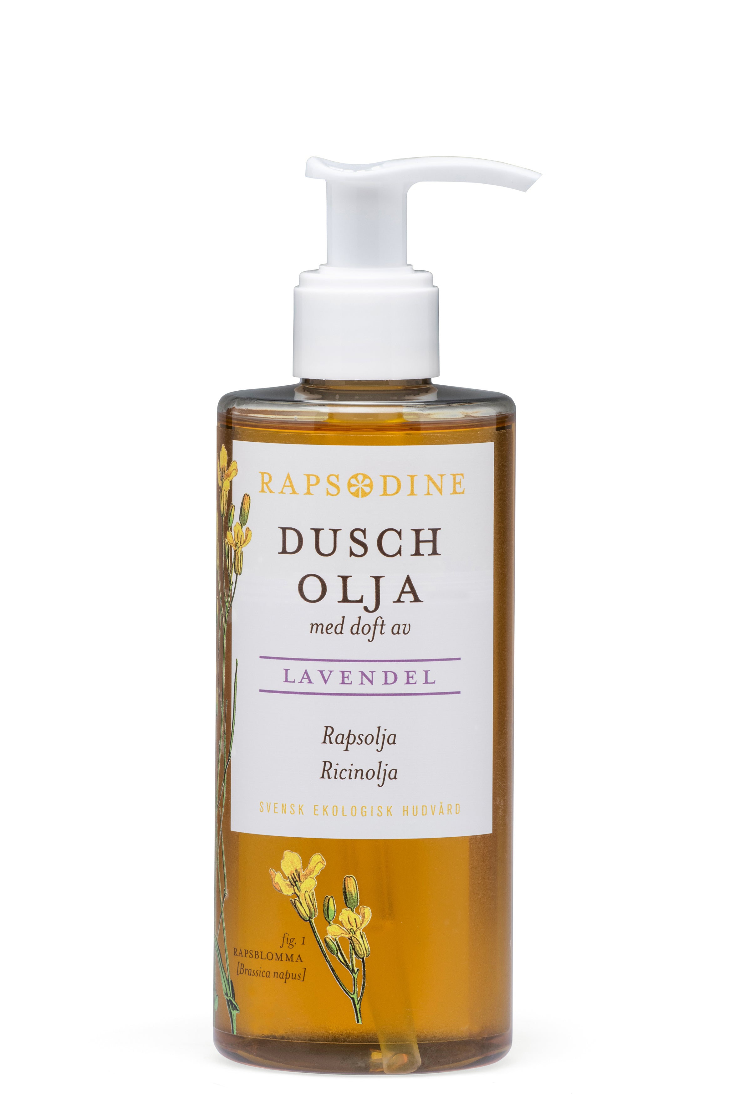 Svensk, ekologisk och vegansk duscholja, 250 ml från Rapsodine