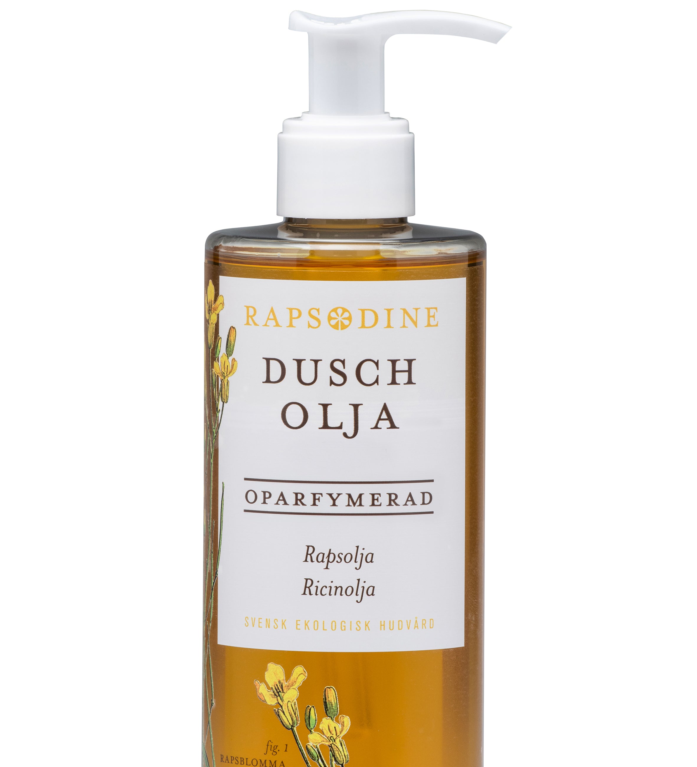 Svensk, ekologisk duscholja, oparfymerad, 250 ml från Rapsodine