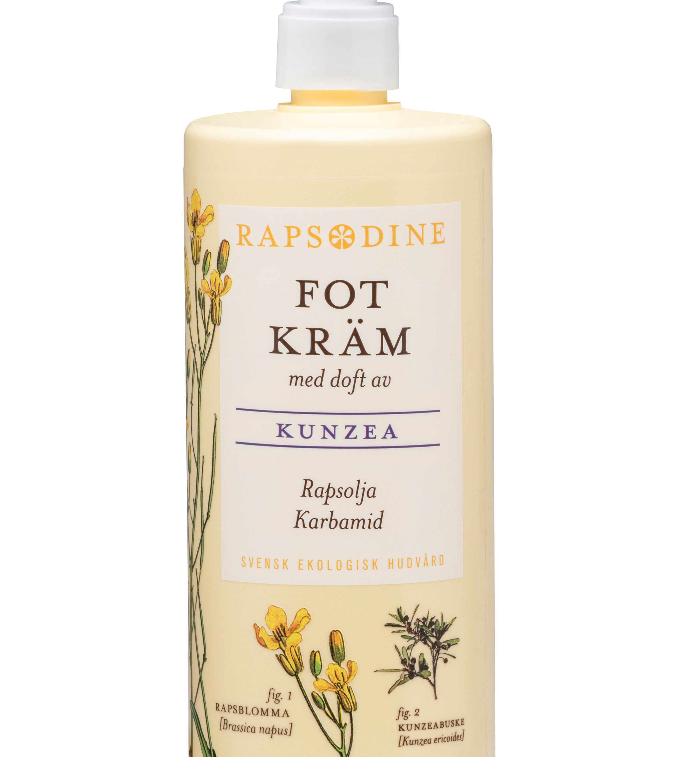 Svensk, ekologisk fotkräm, 500 ml från Rapsodine