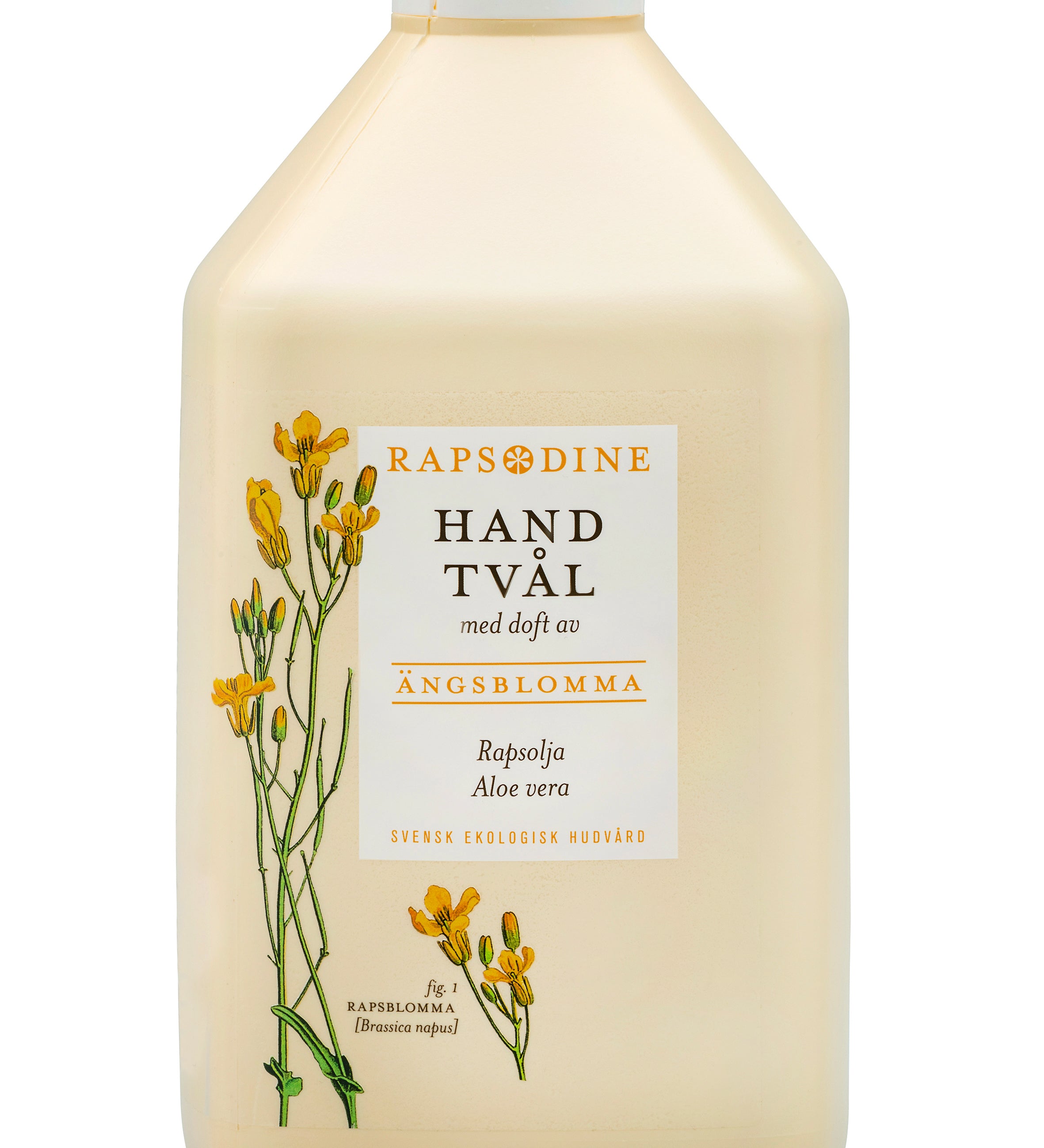 Svensk, ekologisk refill av handtvål, 2,5 liter från Rapsodine
