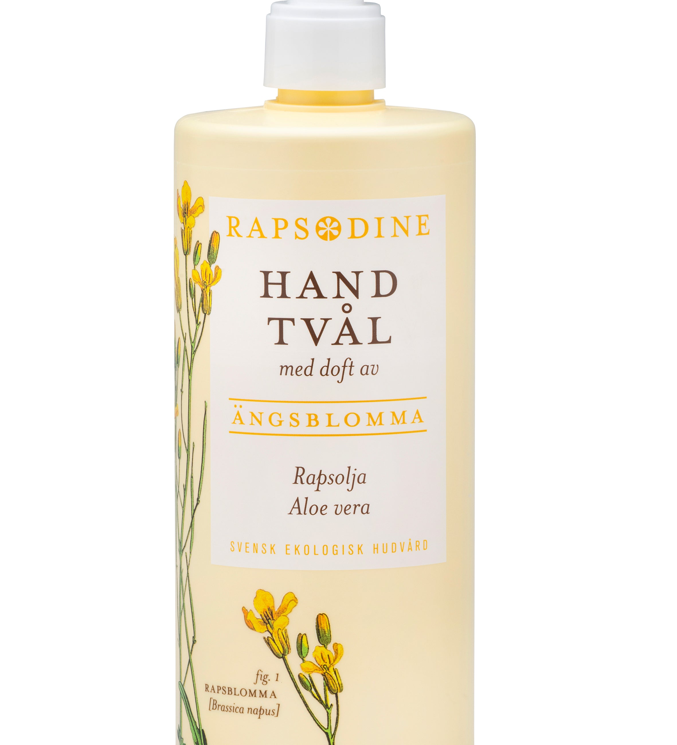 Svensk, ekologisk handtvål, 500 ml från Rapsodine