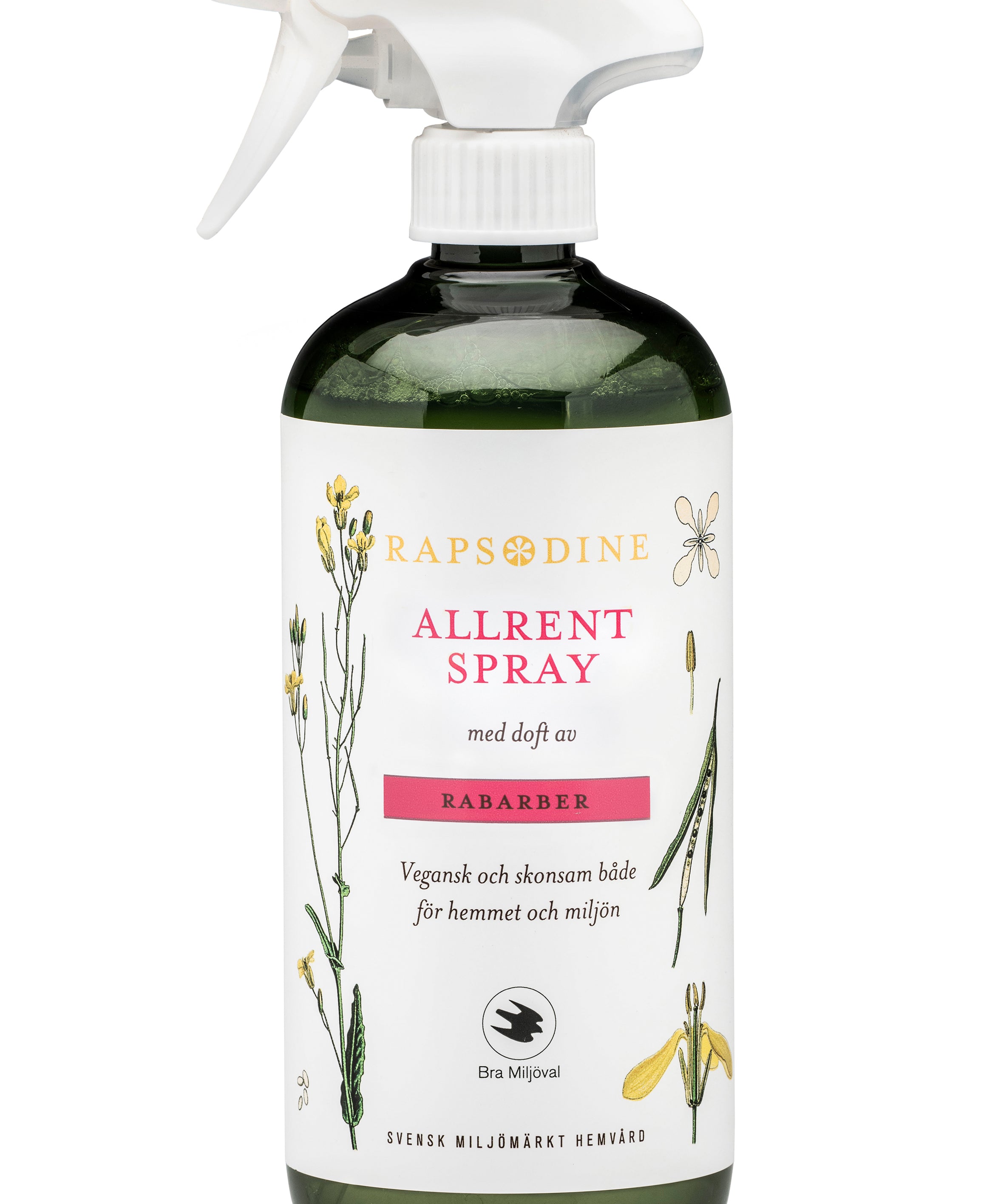 Rapsodine Allrent spray med en doft av rabarber, 750 ml