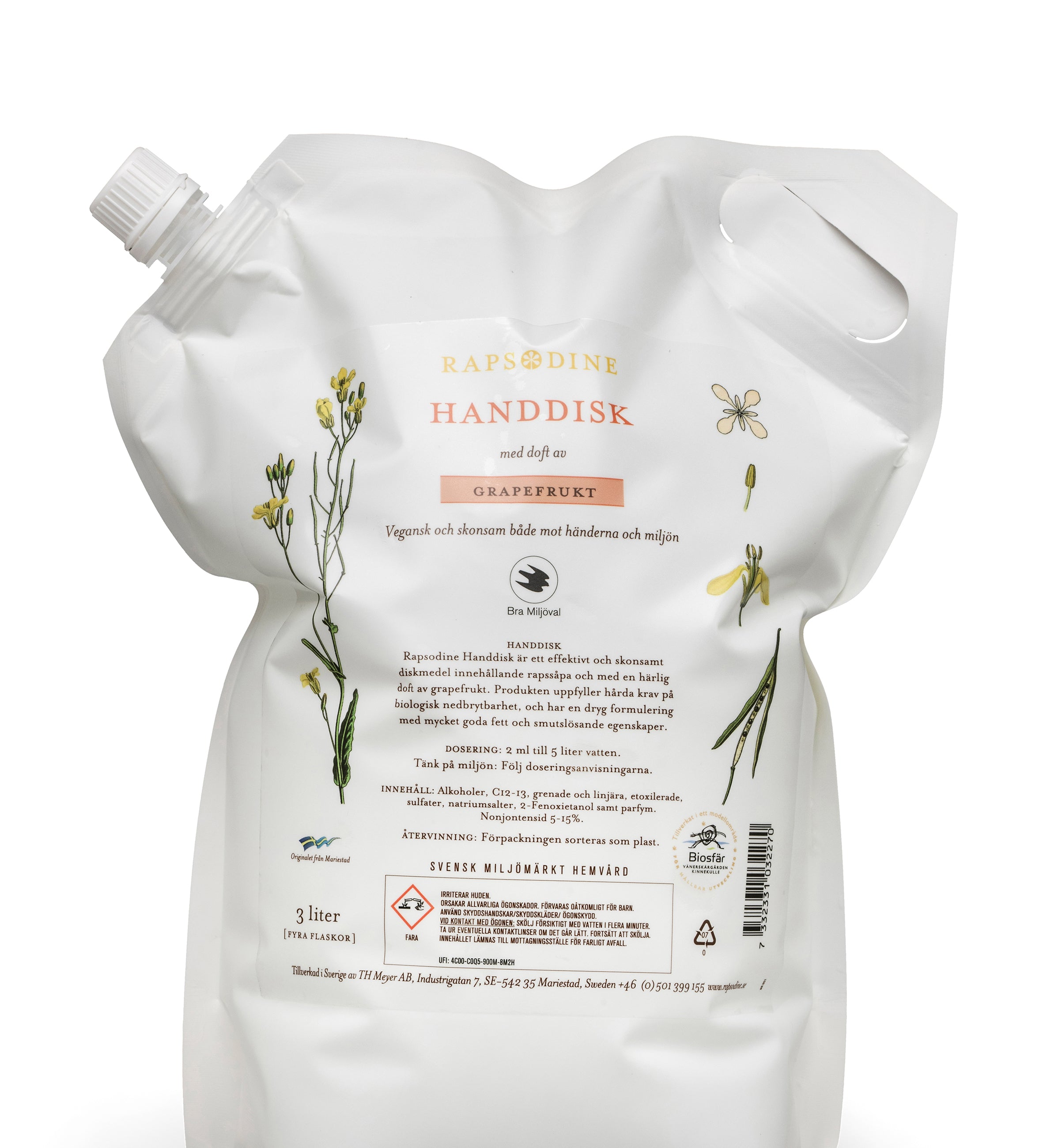 Rapsodine Refill Handdisk, 3 liter
