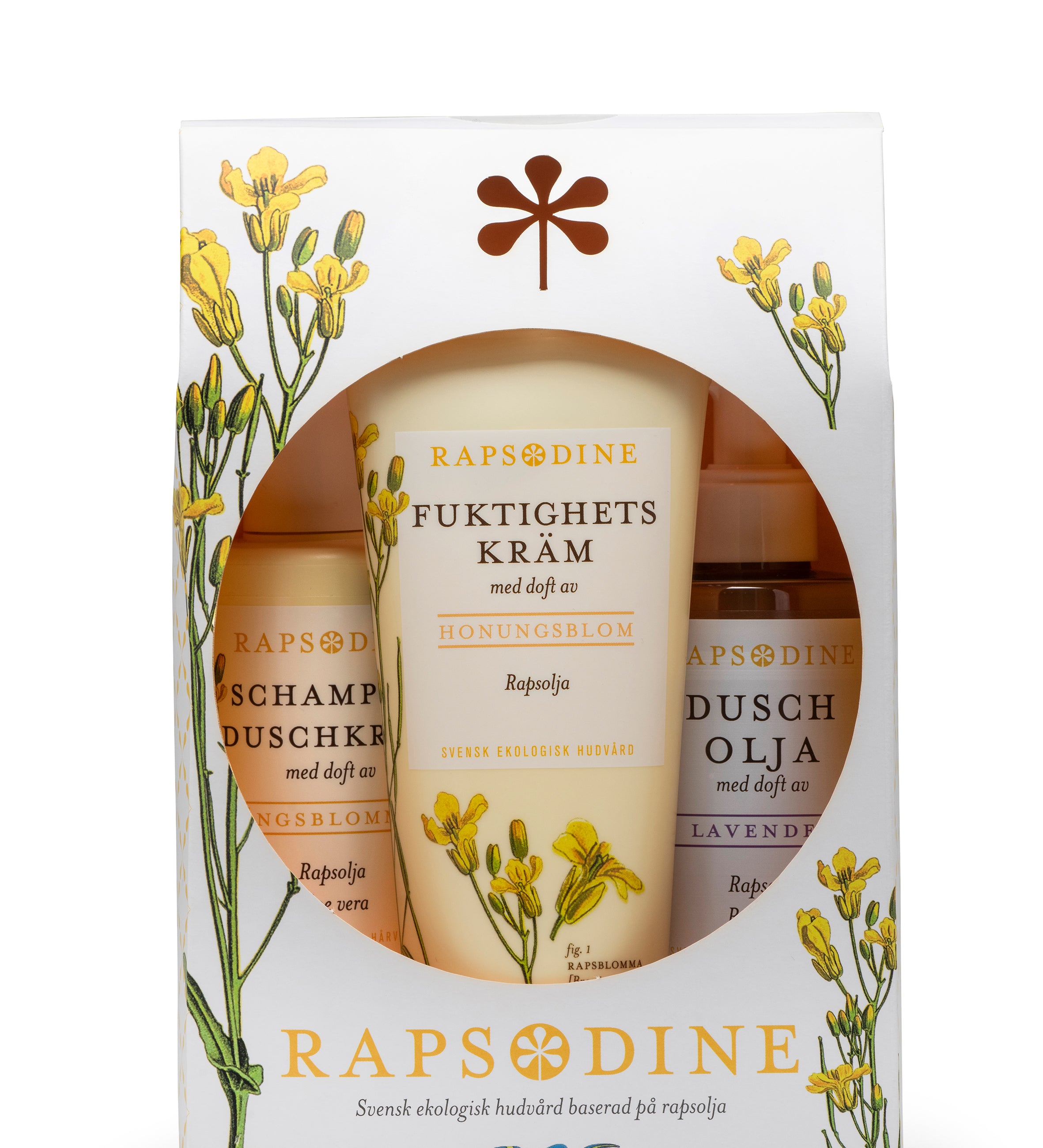 Rapsodine presentpaket - Fuktighets kräm, duscholja och schampo