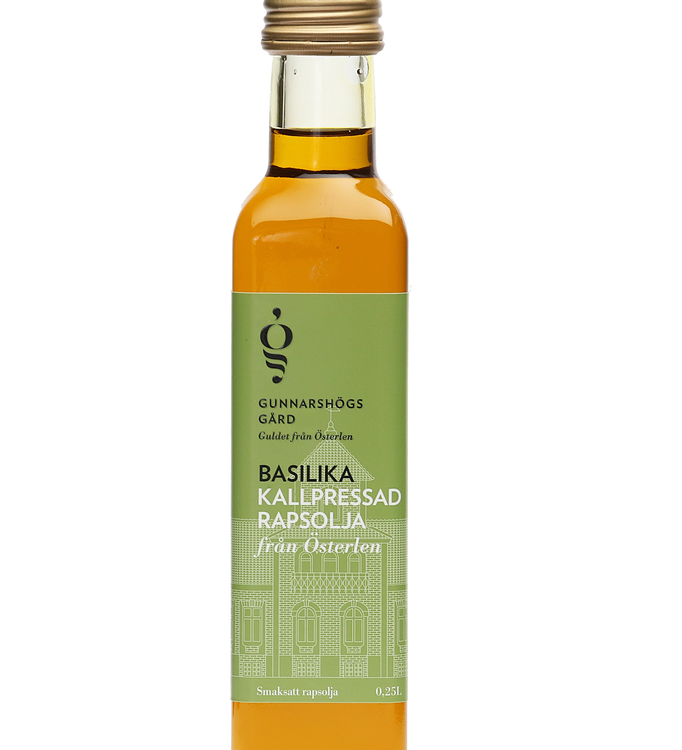 Rapsolja från Rapsodine med smak av Basilika. KRAV-märkt, 250 ml