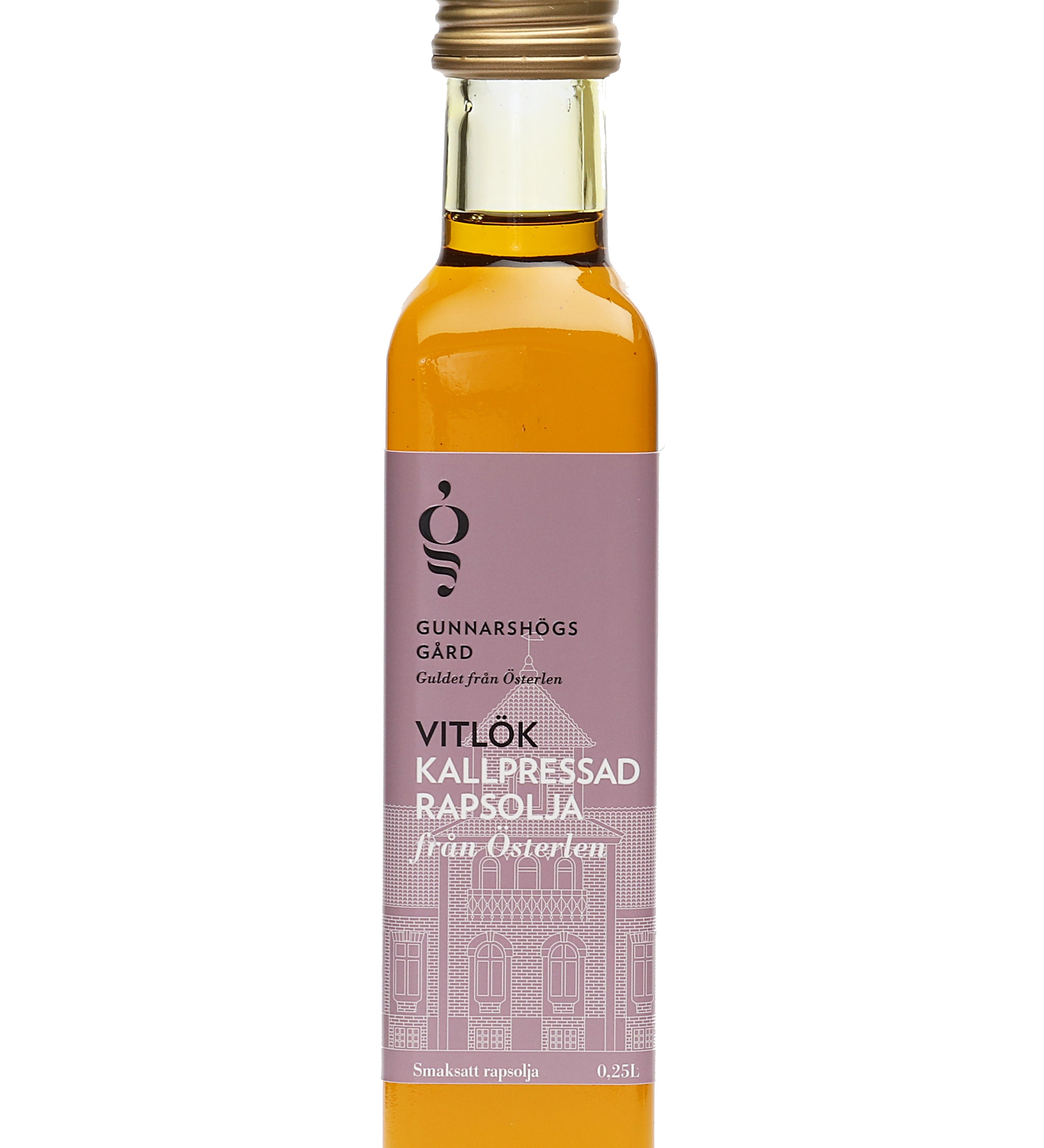 Rapsolja från Rapsodine med en smak av Vitlök. KRAV-märkt, 250 ml